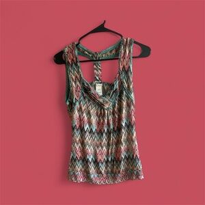 American Rag Chevron Patterned Sleeveless Top